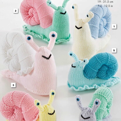 Snails Knitted in King Cole Comfort Chunky - 9154 - Downloadable PDF