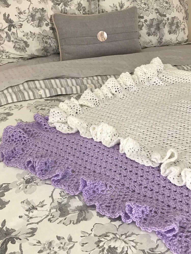 Lace edging for online baby blanket