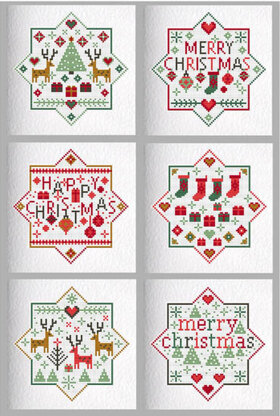 Riverdrift House Merry Happy Christmas Cross Stitch Kit - 147mm