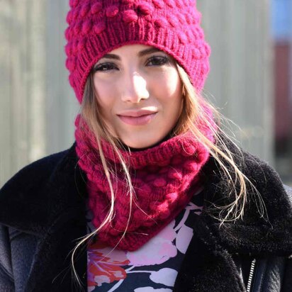 Agnetha Hat & Cowl in Juniper Moon Farm Fourteen - Downloadable PDF