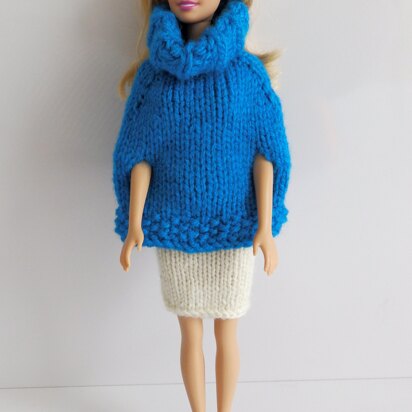 Poncho & Skirt Barbie Outfit