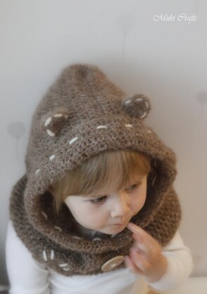 Tom teddy bear hood