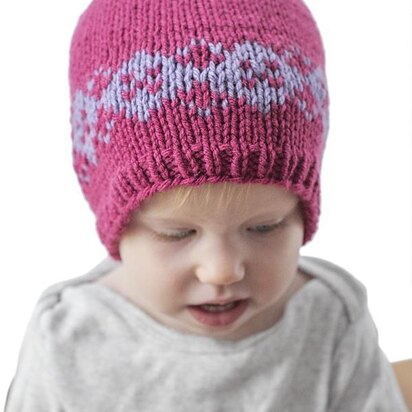 Modern Argyle Hat - knitting pattern