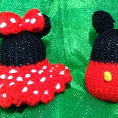 Mickey and Minnie Mouse Christmas Baubles