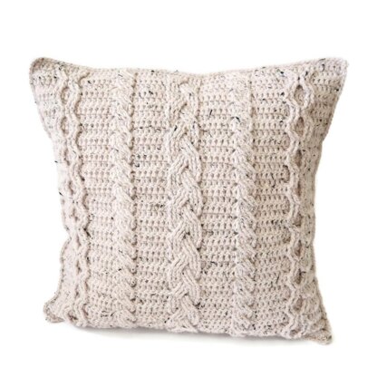 Cosy with Crochet Cables Cushion