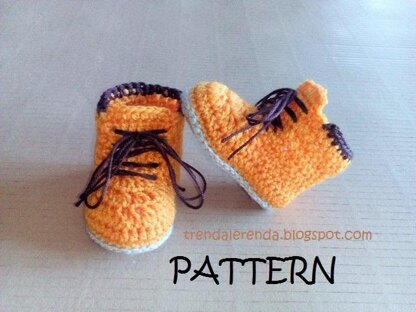 Timberland style baby booties