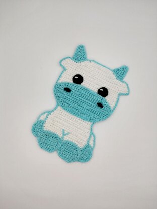 Cute Cow Applique