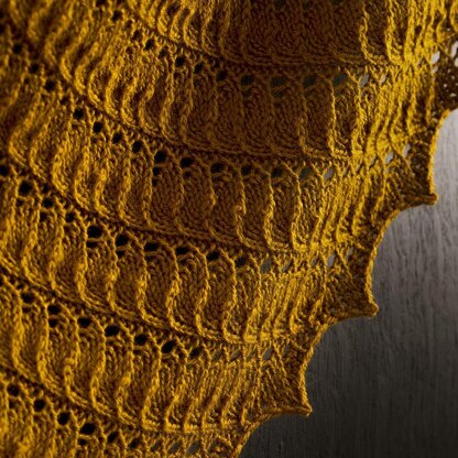 Amber Wheat Shawl