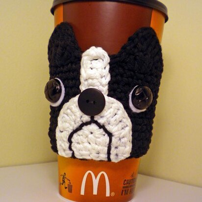 Boston Terrier Coffee Cozy