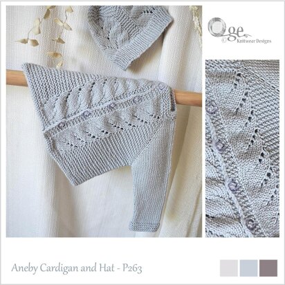Aneby Cardigan and Hat - P263