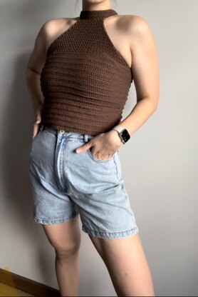 Crochet Halter Top Pattern Beginner Crochet Pattern For Summer Crochet Cropped Top Pattern Easy Crochet Pattern Tank Top Sleeveless Pattern