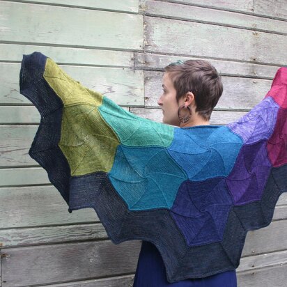 Kira K. Designs Prismatic Honeycomb Shawl PDF