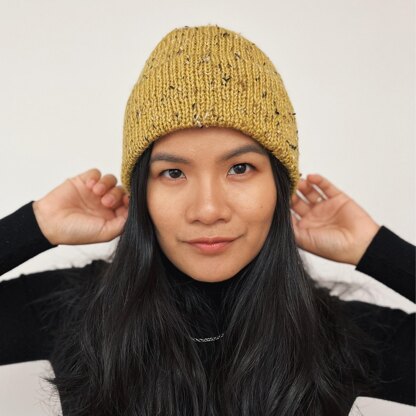 Easy Double Brim Knit Hat