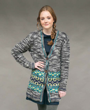 Warming Trend Cardigan in Rowan Pure Wool Superwash Worsted - D175 - Downloadable PDF