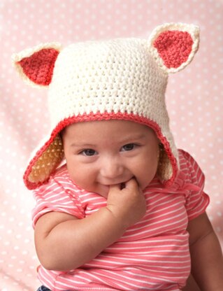 Kitty Hat in Bernat Softee Baby Solids