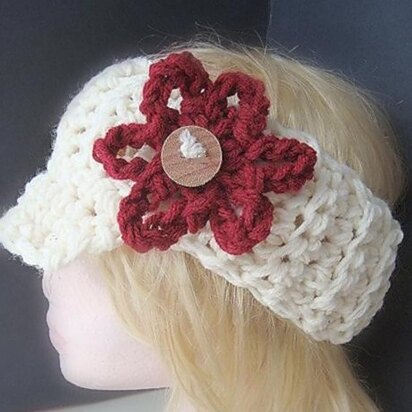 Chunky Style Visor Headband | Crochet Pattern by Ashton11