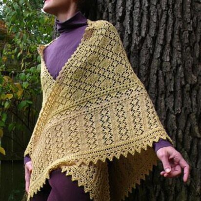 Dovecote Triangle - knitting pattern