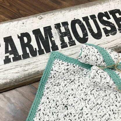 Rustic Farmhouse Dishcloth