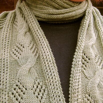 The Baltimore Cable Lace Scarf