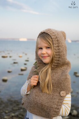 Elyse hooded cowl