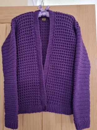 Waffle cardigan