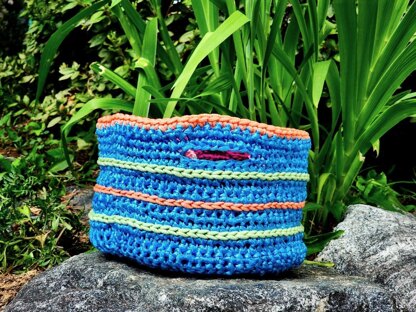 Raffia Basket with Handles