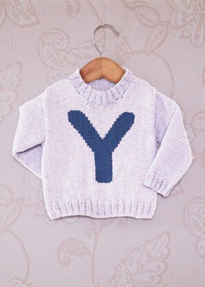 Intarsia - Letter Y Chart - Childrens Sweater