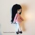 Petite Amigurumi School Girl Doll in Dress