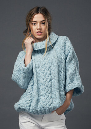 Pheobe Sweater in Rowan Brushed Fleece - Downloadable PDF