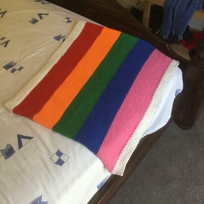 Rainbow baby blanket