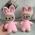 Smiling Bunny, Labubu Crochet