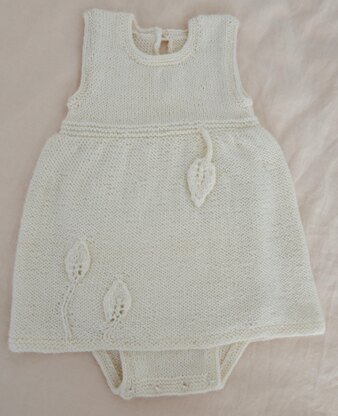 Fingering Weight 4 Ply Leaf Romper
