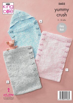 Sleeping Bags in King Cole Yummy Crush - 5603 - Downloadable PDF