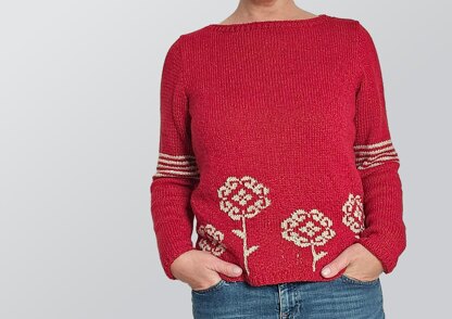 Intarsia sweater Jule