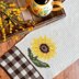 Gingham Sunflower Table Runner