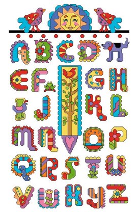 Fiesta Folk Art Alphabet - PDF