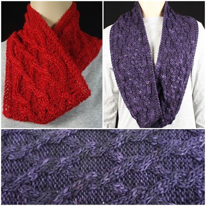 Red Wine Blue Grapes Cowl