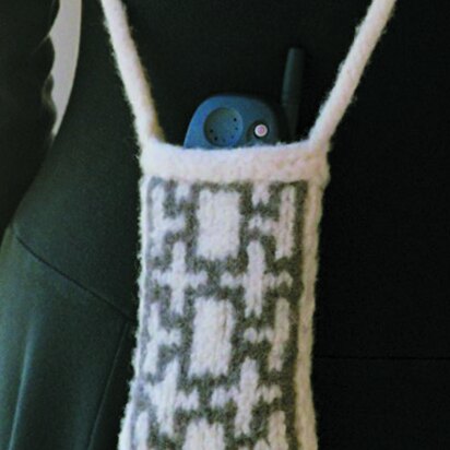 Felted Cell Phone Tote in Imperial Yarn Columbia - P112 (Downloadable PDF)