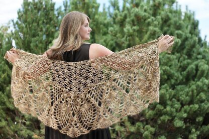 Peacock Feather Shawl