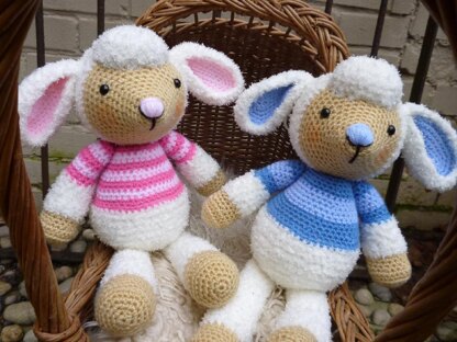 Lulu and Lollo Lamb Amigurumi Crochet Pattern