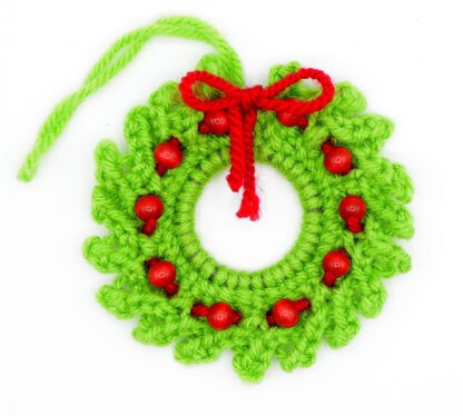 Knitted Wreath Ornament