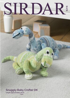 Dinosaur in Sirdar Snuggly Baby Crofter DK - 5215 - Downloadable PDF