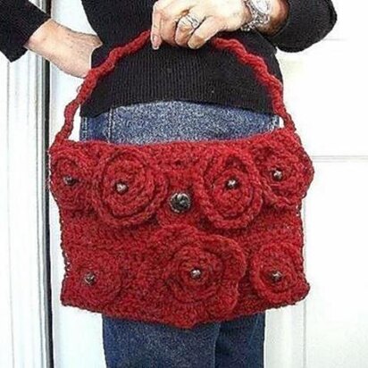 062 ROSE COVERED HANDBAG