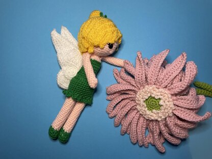 Green Fairy amigurumi doll