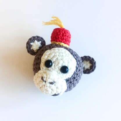 Crocheted Monkey Keyring