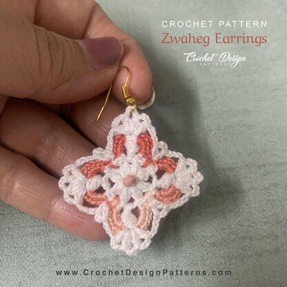 Zwaheg earrings | crochet pattern