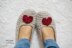 Extra Thick Heart Slippers