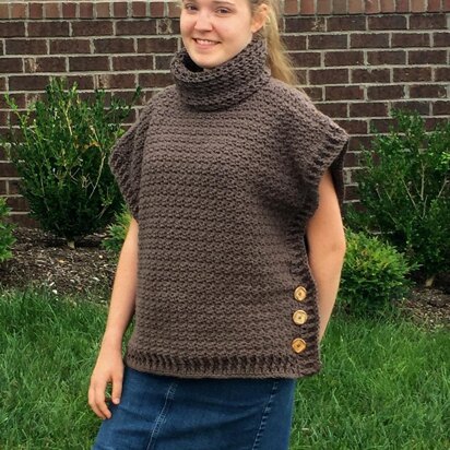 Sophia Poncho with Cowl