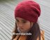 Knitting slouchy hat