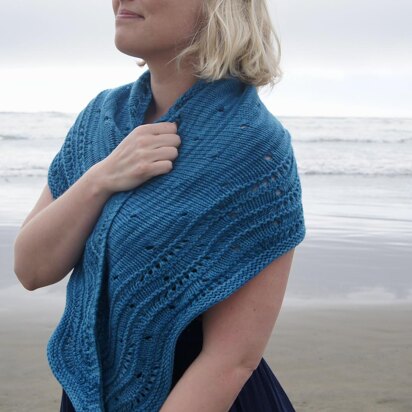 Where the Waves Meet Shawl